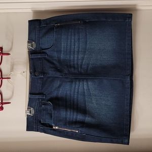 Old Navy Denim Skirt w/ Zipper Pockets